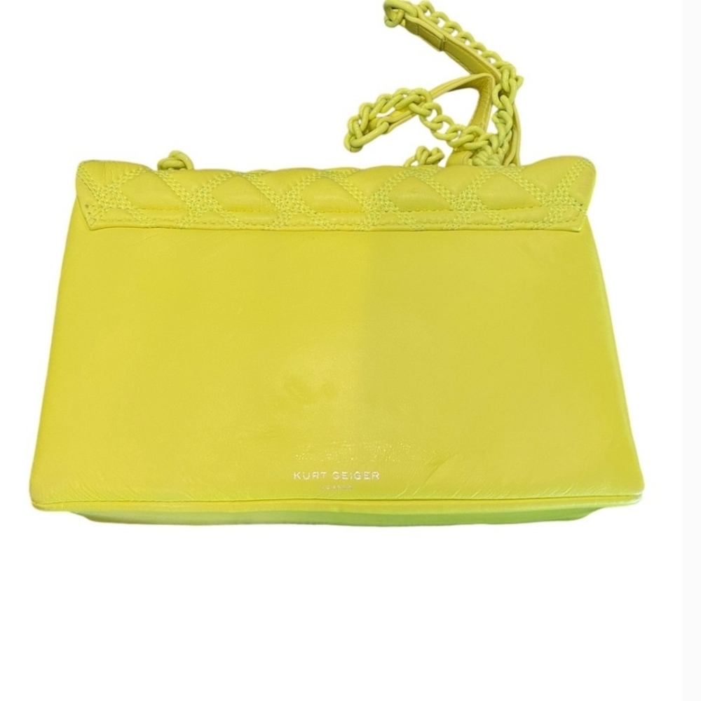 Kurt Geiger Yellow Quilted Bag - Picture 6 of 14